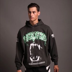 Darc Sport Blood Thunder “Vintage Pierce” Hoodie - Wolf Gray - Size L